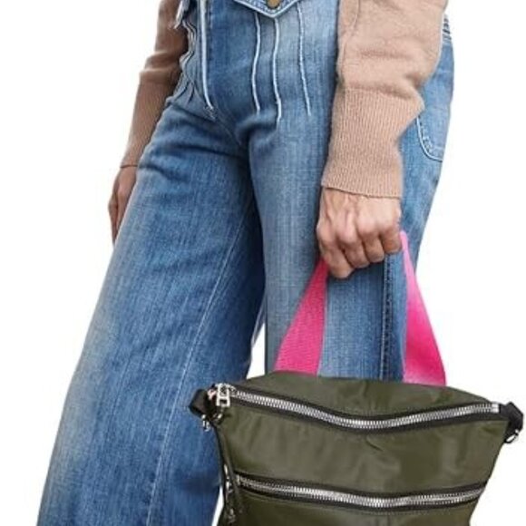 ShortyLOVE Amuse Medium Crossbody Bag - Womens Stylish Nylon Everyday Handbag - Picture 8 of 9